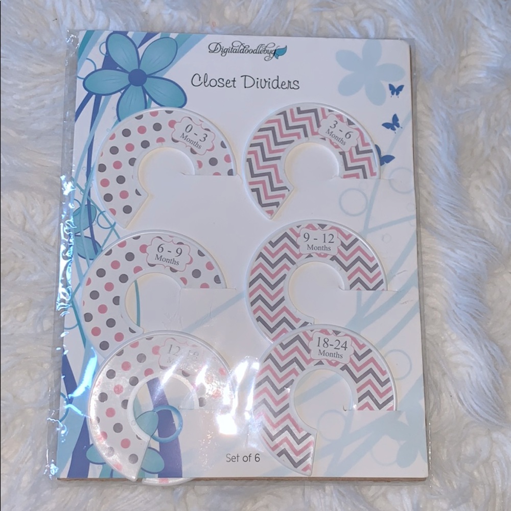 Baby girl closet dividers